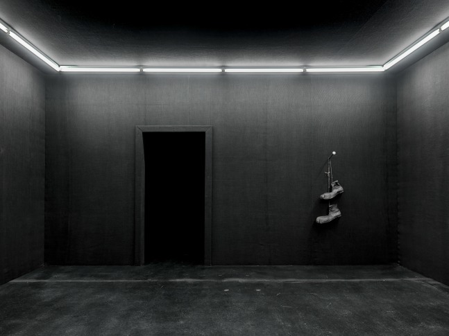 Installation view of sculptures by Ugo Rondinone