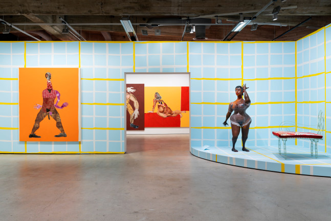 Installation view, Tschabalala Self, Around the Way, EMMA, Espoo, 2024