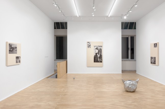 Installation view of sculptures and wall works by Sarah Ortmeyer