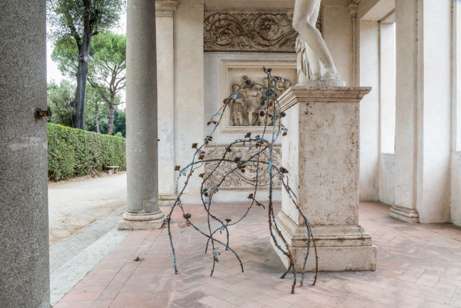 Installation view of sculpture by Jean-Marie Appriou