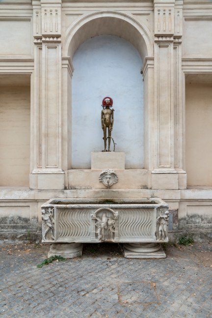Installation view of sculpture by Jean-Marie Appriou