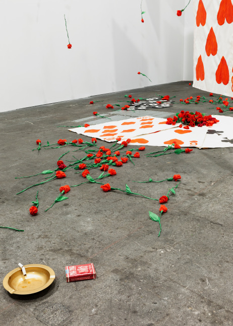 Installation view, Karen Kilimnik, The Joker Episode of The Avengers, Art Basel Unlimited, Basel, 2024