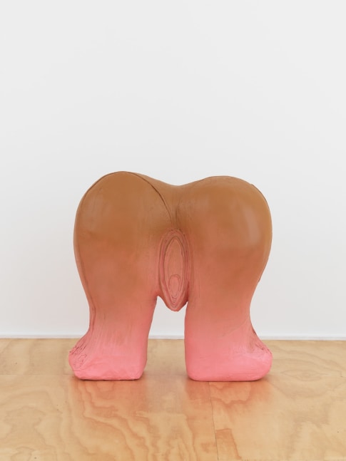 LOVESEAT PROTOTYPE 3 (BROWN TOP)  2020  Plaster cast and house paint  Unique   91.5 x 96.5 x 45.5 cm / 36 x 38 x 18 inches