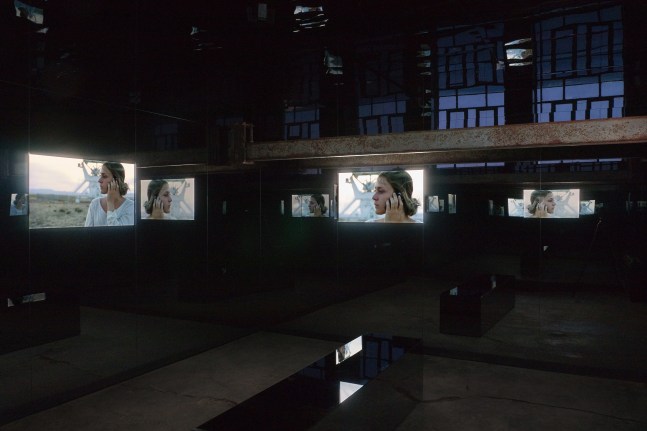 Installation view of Works by Doug Aitken