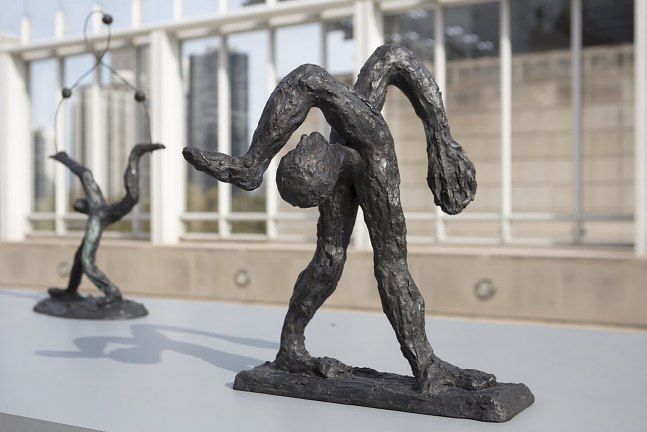 Installation view of sculptures by Andrew Lord