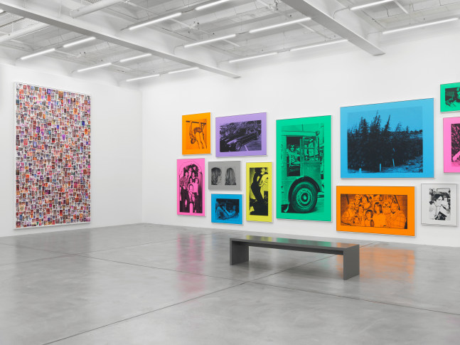 Installation view of Steven Shearer printed works exhibition