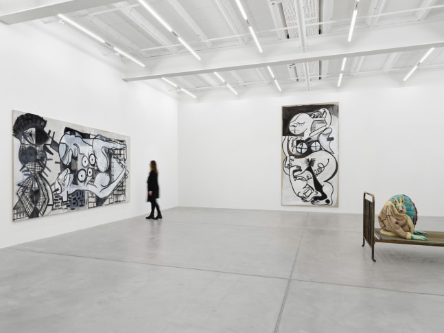 Installation view of works by various artists