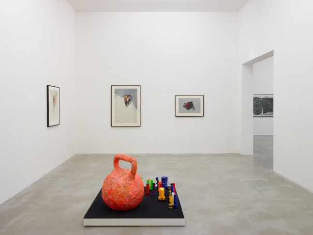 Installation view of works by various artists