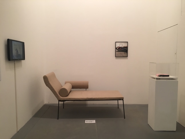 Installation view of works by Franz West