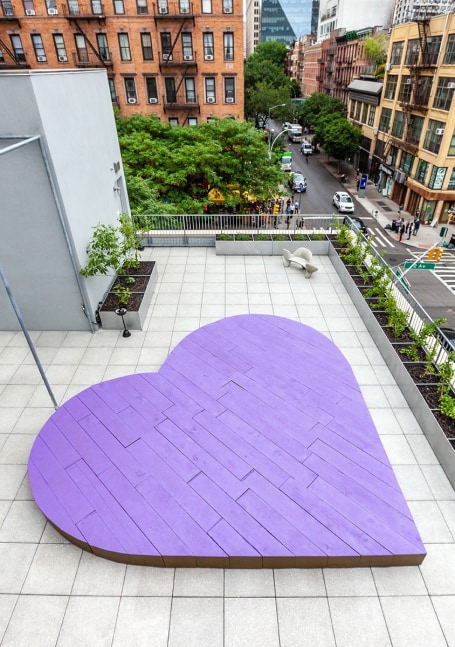 Installation view of sculpture by Valentin Carron