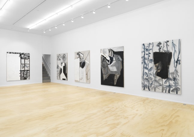 Installation view of Tobias Pils paintings exhibition