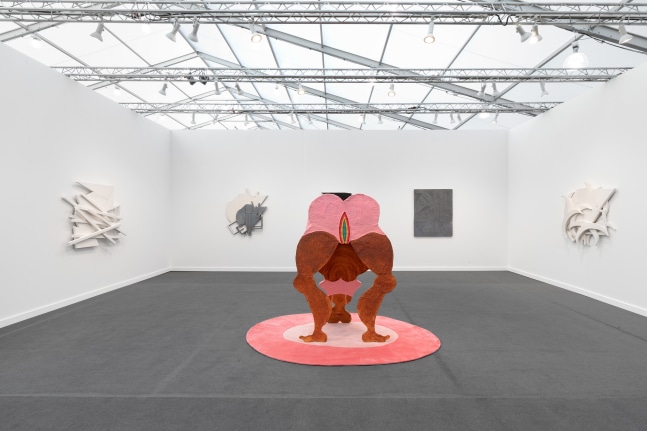 Installation view of art fair booth