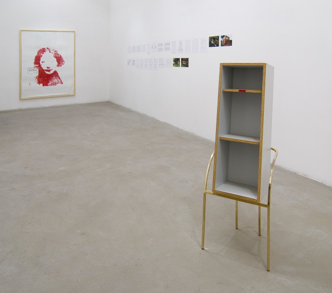 Installation view of works by Oscar Tuazon
