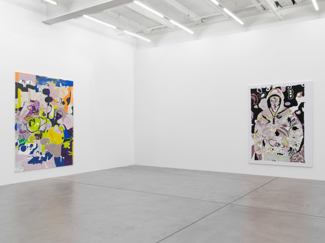 Installation view of Michael Williams paintings exhibition