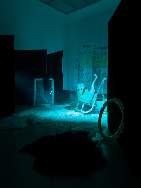 Installation view, Karen Kilimnik, Swan Lake, Kunsthaus Glarus, Glarus, 2023