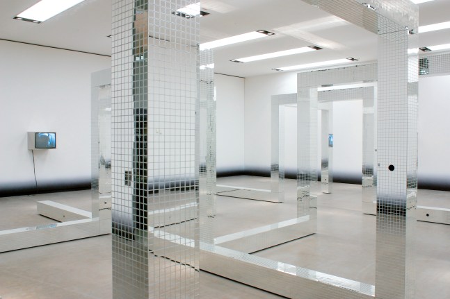 Installation view of sculptures by Ugo Rondinone