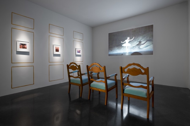 Installation view of works by Karen Kilimnik