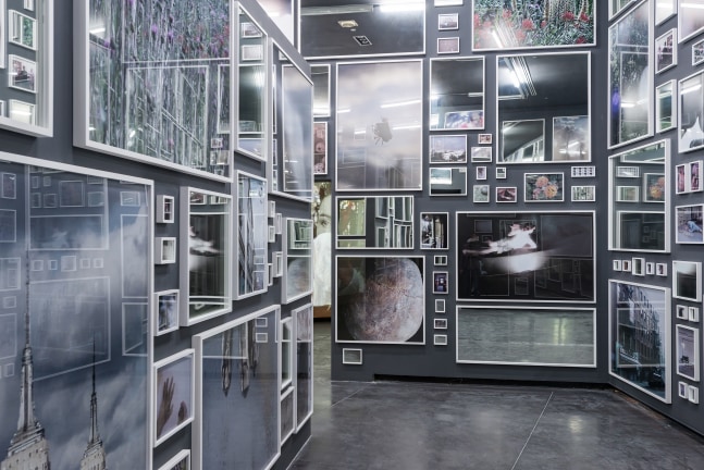 Installation view of photographs by Douglas Gordon