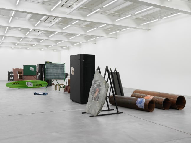 Installation view of Matias Faldbakken sculpture installation exhibition