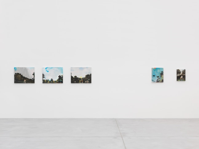Installation view of Verne Dawson paintings exhibition