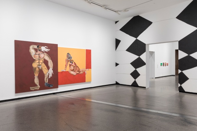 Installation view, Tschabalala Self, Skin Tight, Australian Centre for Contemporary Art, Melbourne, 2025