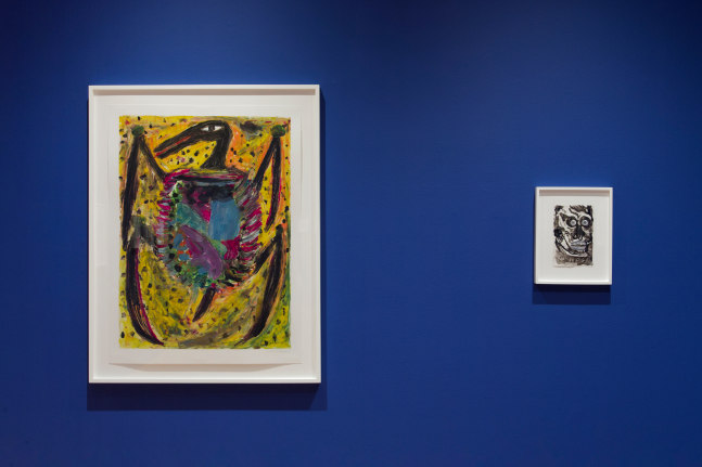 Installation view, Josh Smith, Life Drawing, The Drawing Center, New York, 2024