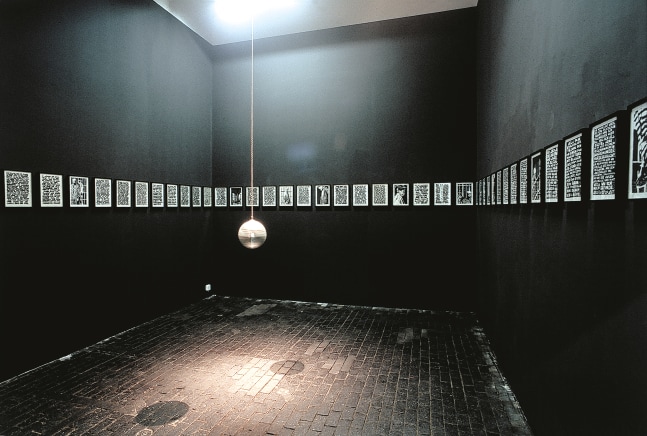 Installation view of works by Ugo Rondinone