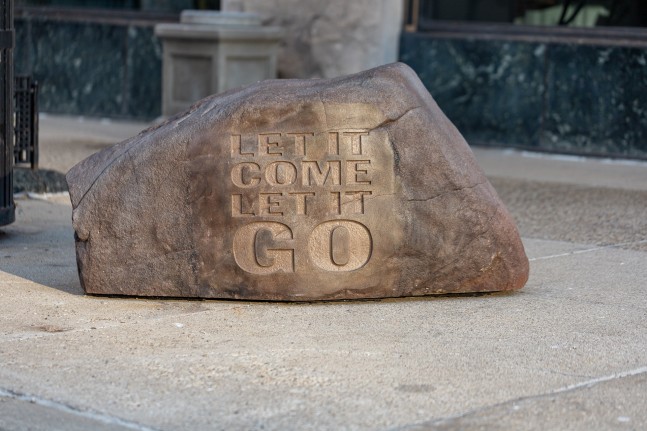 Installation view, John Giorno, Nature Doesn&amp;#39;t Know About Us, Sculpture Milwaukee, curated by Ugo Rondinone, Milwaukee, 2023