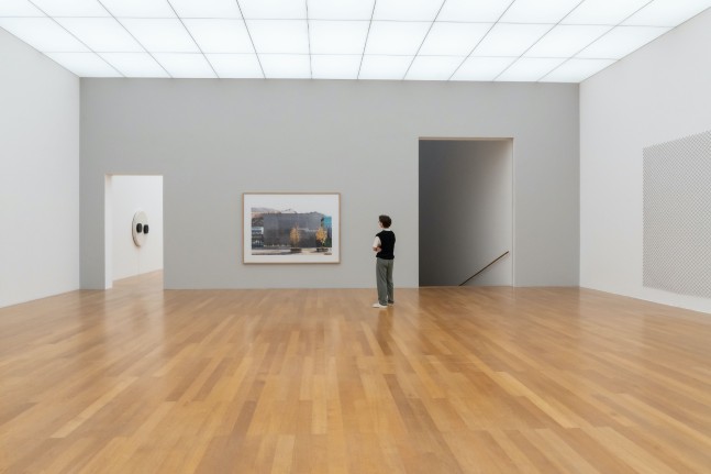 installation view of photographs by Candida Höfer