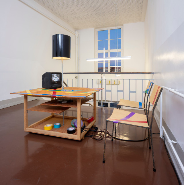 Installation views, Martin Boyce, Douglas Gordon, Franz West, Lamps and Furniture,&amp;nbsp;Haubrok Foundation, Berlin, 2025