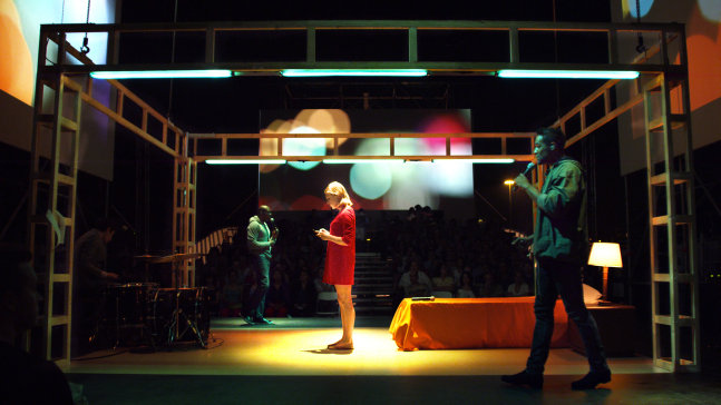 Image of performance by Doug Aitken