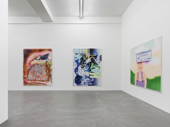 Installation view of Michael Williams paintings exhibition
