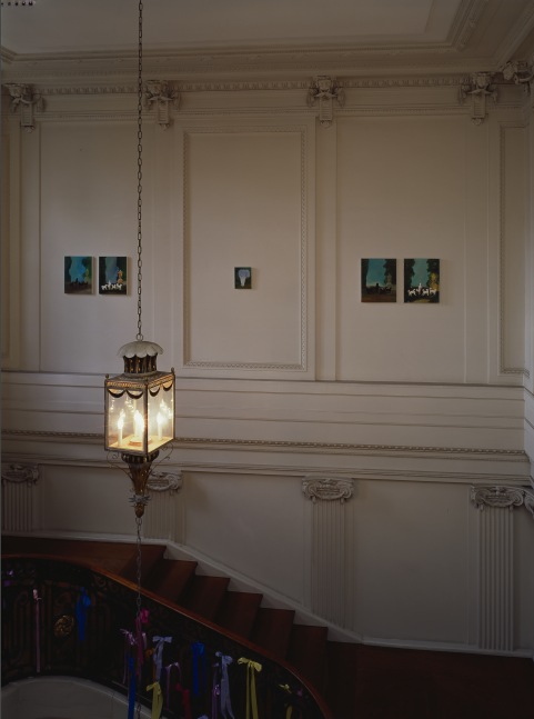 Installation view of works by Karen Kilimnik