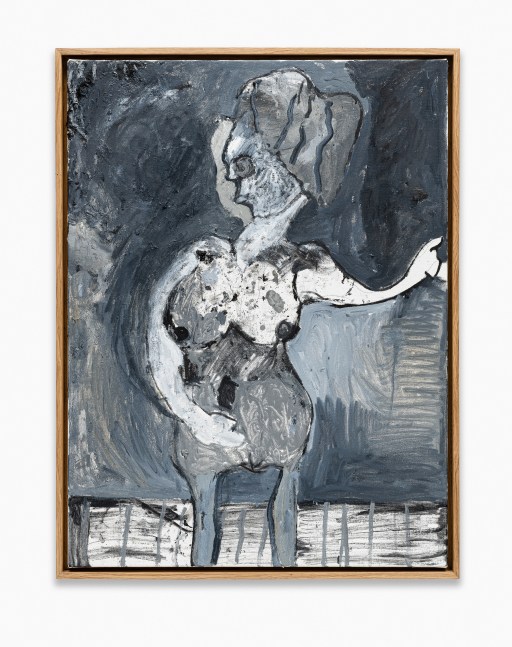 gray painting by Tobias Pils