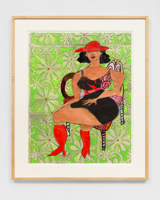 TSCHABALALA SELF

Well Dressed Lady on Wide Base Lounge #2

2021

Collage with colored pencil, acrylic paint, gouache, charcoal, graphite on archival inkjet print

Unique

Sheet 91.5 x 72.5 cm / 36 x 28 1/2 in

Frame 114.5 x 95.5 cm / 45 x 37 1/2 in

SELF 50163