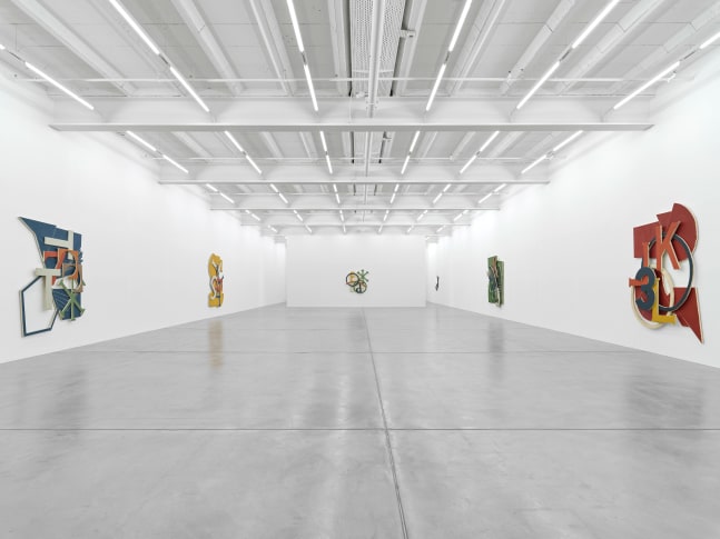Installation view, Wyatt Kahn, Signs, Galerie Eva Presenhuber, Maag Areal, Zurich, 2024