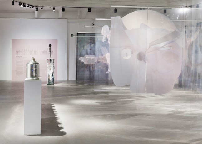 Installation view of sculpture by Jean-Marie Appriou