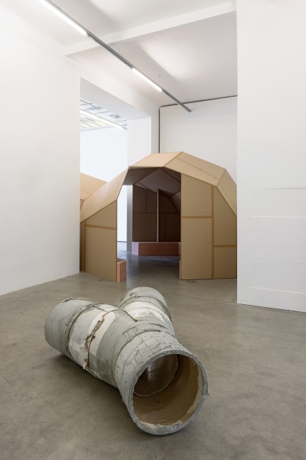 Installation view, Oscar Tuazon, Words for Water, FJK3, Vienna, 2024