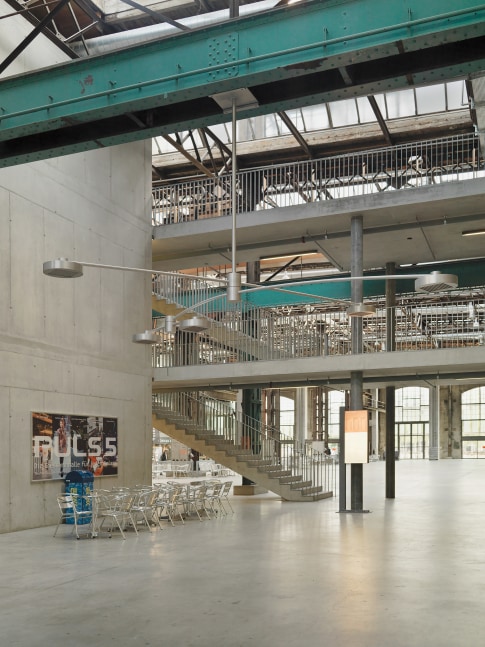 Installation view of living art installation by Doug Aitken