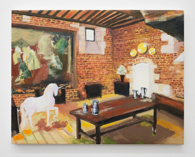 work image of painting by Karen Kilimnik