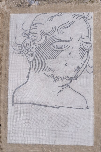 Installation view of outdoor work by Matias Faldbakken