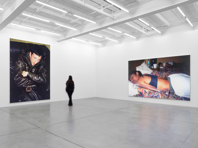 Installation view, Steven Shearer, The Golden Recline, Galerie Eva Presenhuber, Maag Areal, Zurich, 2025