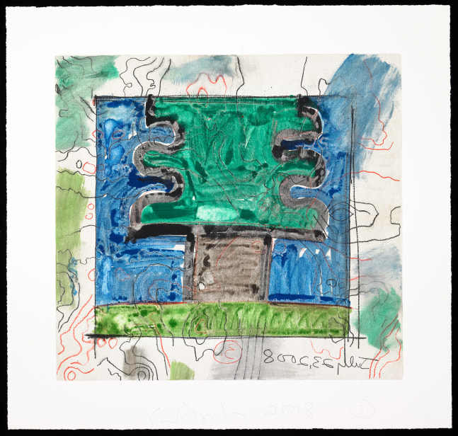 monotype by Carroll Dunham