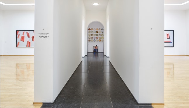 Installation view of Works by Lucas Blalock