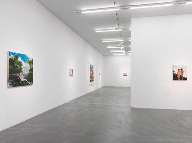 Installation view of Verne Dawson paintings exhibition