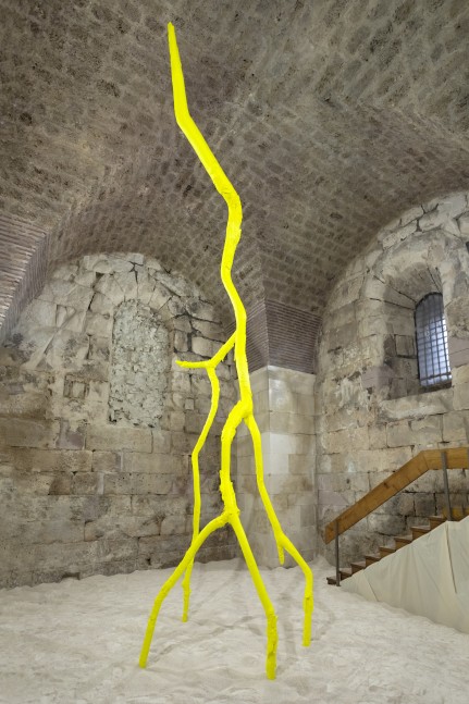 Installation view, Ugo Rondinone, luminous light, Galerija Kula, Split, 2023