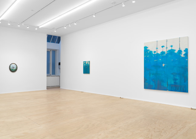Installation view of Verne Dawson paintings exhibition