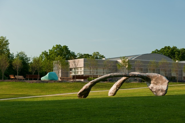 Installation view of sculptures by Mark Handforth