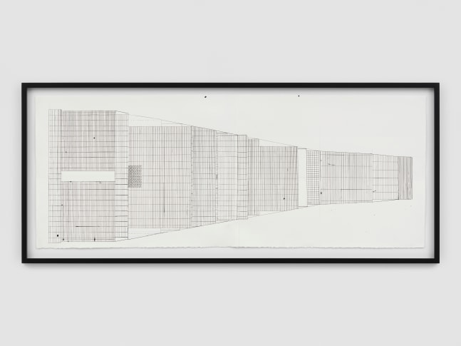 Untitled

2024

Pencil, ink, whiteout on paper

Sheet 57 x 146 cm / 22 1/2 x 57 1/2 in

Frame 67.5 x 156.5 x 4 cm / 26 5/8 x 61 5/8 x 1 5/8 in

&amp;copy; Matias Faldbakken