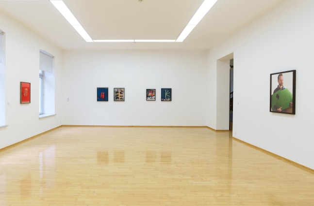 Installation view of Works by Lucas Blalock